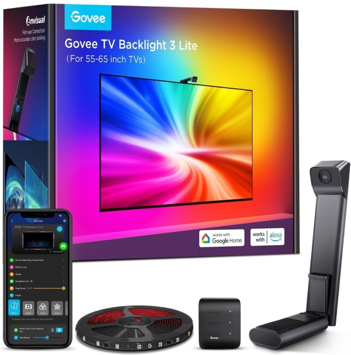 Govee TV Backlight 3 Lite – LED-lysbånd, for TV-er på i gruppen HJEM, HUS OG HAGE / Smarthus / Smart belysning hos TP E-commerce Nordic AB (D41726)