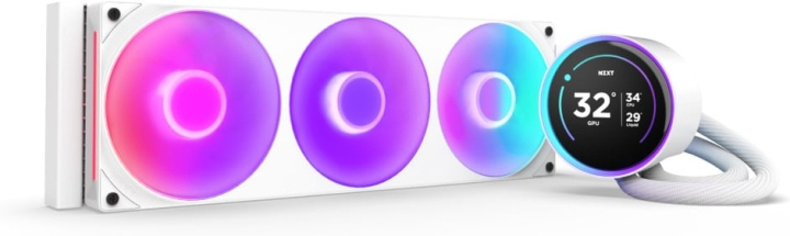 NZXT Kraken Elite RGB 360 (2024) – væskekjølesystem, hvit i gruppen Datautstyr / PC-Komponenter / Kjøling hos TP E-commerce Nordic AB (D41788)