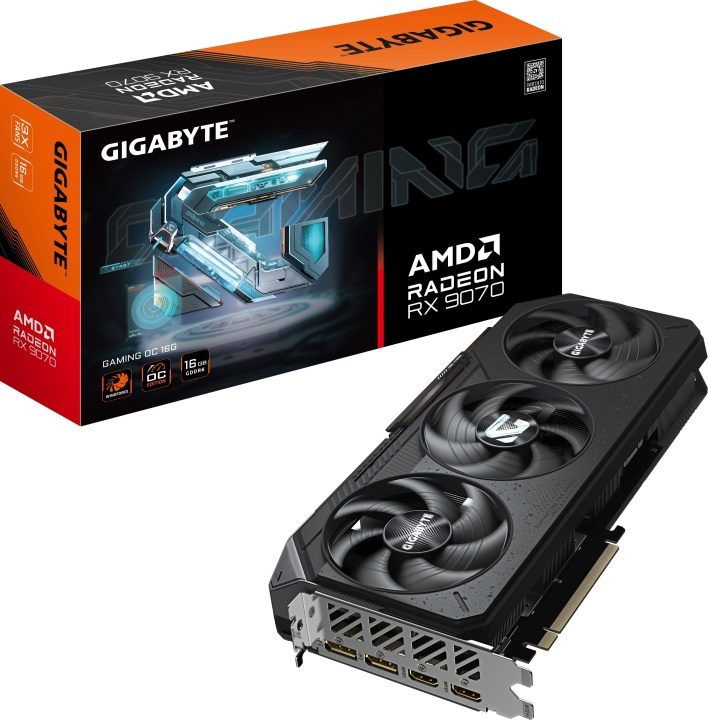 Gigabyte Radeon RX 9070 GAMING OC 16 GB grafikkort i gruppen Datautstyr / PC-Komponenter / Skjermkort hos TP E-commerce Nordic AB (D41847)