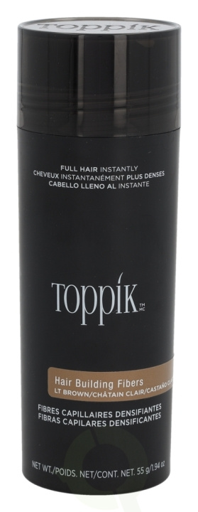 Toppik Hair Building Fibers - Light Brown 55 g i gruppen HELSE OG SKJØNNHET / Hår & styling / Hårstyling hos TP E-commerce Nordic AB (D41986)