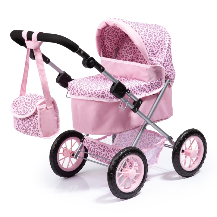 Bayer Dukkevogn Trendy – Rosa leopardmønster (13002AA) i gruppen LEKER, BARN OG BABY / Leker / Dukker & tilbehør hos TP E-commerce Nordic AB (D42017)