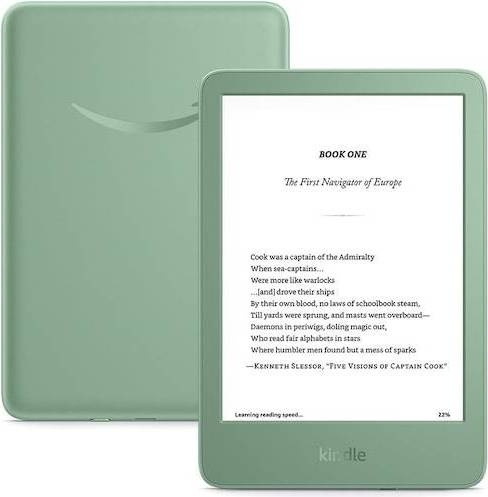 Amazon Kindle (16 GB) – 2024 – Matcha-grønn i gruppen SMARTTELEFON & NETTBRETT / Lesebrett hos TP E-commerce Nordic AB (D42147)