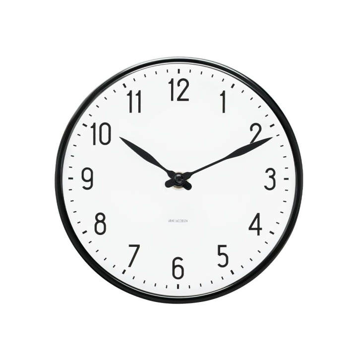 Arne Jacobsen Clocks Arne Jacobsen – Station veggklokke – Ø29 cm – Svart i gruppen HJEM, HUS OG HAGE / Klokker & Teller / Veggklokkene hos TP E-commerce Nordic AB (D42306)