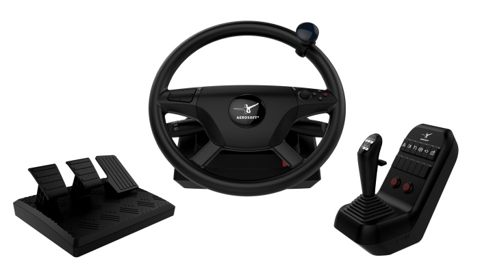 Aerosoft Rattesystem for lastebiler og busser i gruppen Datautstyr / GAMING / Ratt & joysticks hos TP E-commerce Nordic AB (D42314)