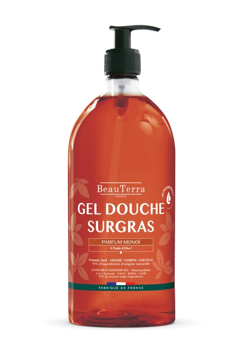 BeauTerra Ultra Rich Shower Gel – Monoï – 1 l i gruppen HELSE OG SKJØNNHET / Hudpleie / Kroppspleie / Bad- og dusjkrem hos TP E-commerce Nordic AB (D42332)