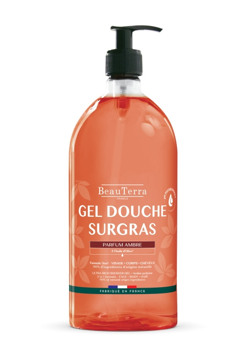 BeauTerra Ultra Rich Shower Gel – Ambre – 1 l i gruppen HELSE OG SKJØNNHET / Hudpleie / Kroppspleie / Bad- og dusjkrem hos TP E-commerce Nordic AB (D42333)