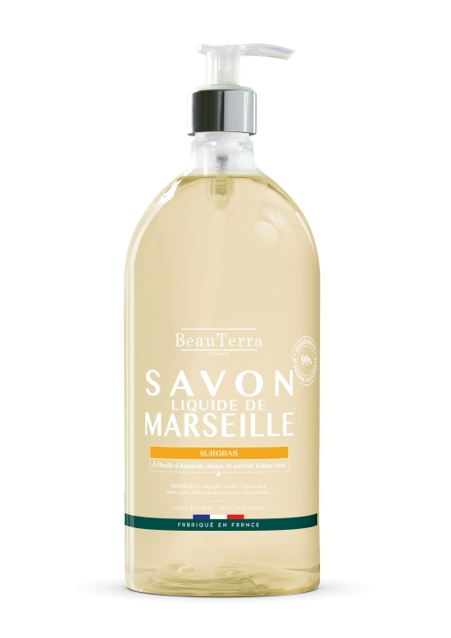 BeauTerra Marseille flytende såpe – Surgras Amande Douce – 1 l i gruppen HELSE OG SKJØNNHET / Hudpleie / Kroppspleie / Duftsåpe hos TP E-commerce Nordic AB (D42336)