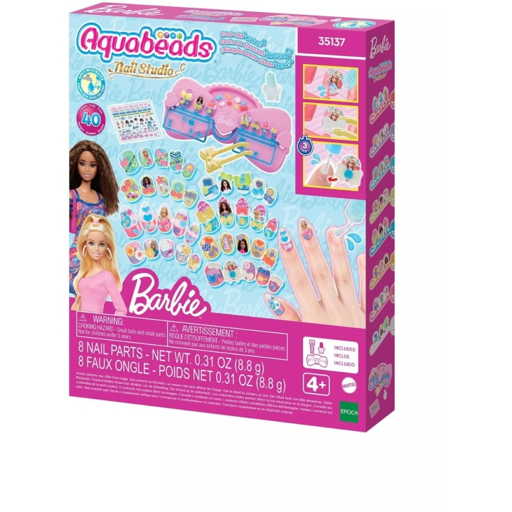 Aquabeads – Nail Studio Barbie Designer Kit (35137) i gruppen LEKER, BARN OG BABY / Leker / Håndtverk hos TP E-commerce Nordic AB (D42349)