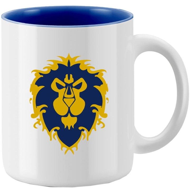 Blizzard – World of Warcraft-krus: Alliansen (hvit) med gaveinnpakning i gruppen SPORT, FRITID & HOBBY / Morsomme produkter / Kopper hos TP E-commerce Nordic AB (D42490)