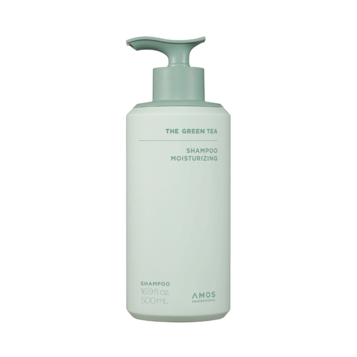 Amos Professional Green Tea Shampoo Moisturizing – Grønn – 500 ml i gruppen HELSE OG SKJØNNHET / Hår & styling / Hårpleie / Sjampo hos TP E-commerce Nordic AB (D42503)