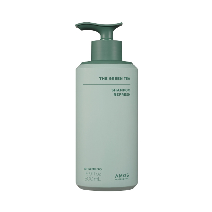 Amos Professional Green Tea Shampoo Refresh – Grønn – 500 ml i gruppen HELSE OG SKJØNNHET / Hår & styling / Hårpleie / Sjampo hos TP E-commerce Nordic AB (D42504)
