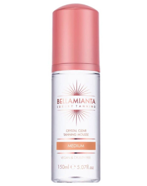 Bellamianta Crystal Clear Tanning Mousse – Medium i gruppen HELSE OG SKJØNNHET / Hudpleie / Soling / Brun uten sol hos TP E-commerce Nordic AB (D42518)