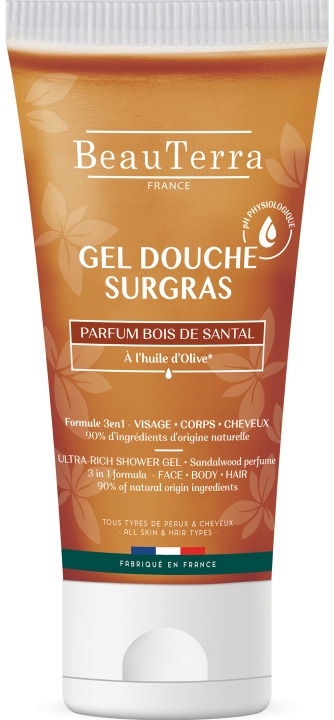 BeauTerra Ultra Rich Shower Gel – Sandeltre – 200 ml i gruppen HELSE OG SKJØNNHET / Hudpleie / Kroppspleie / Bad- og dusjkrem hos TP E-commerce Nordic AB (D42541)