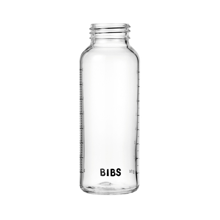 BIBS Glassflaske – 240 ml i gruppen LEKER, BARN OG BABY / Spise & drikke / Tåteflasker & tilbehør hos TP E-commerce Nordic AB (D42658)