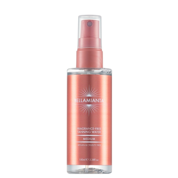 Bellamianta Fragrance Free Tanning Water Medium 100 ml i gruppen HELSE OG SKJØNNHET / Hudpleie / Soling / Brun uten sol hos TP E-commerce Nordic AB (D42673)