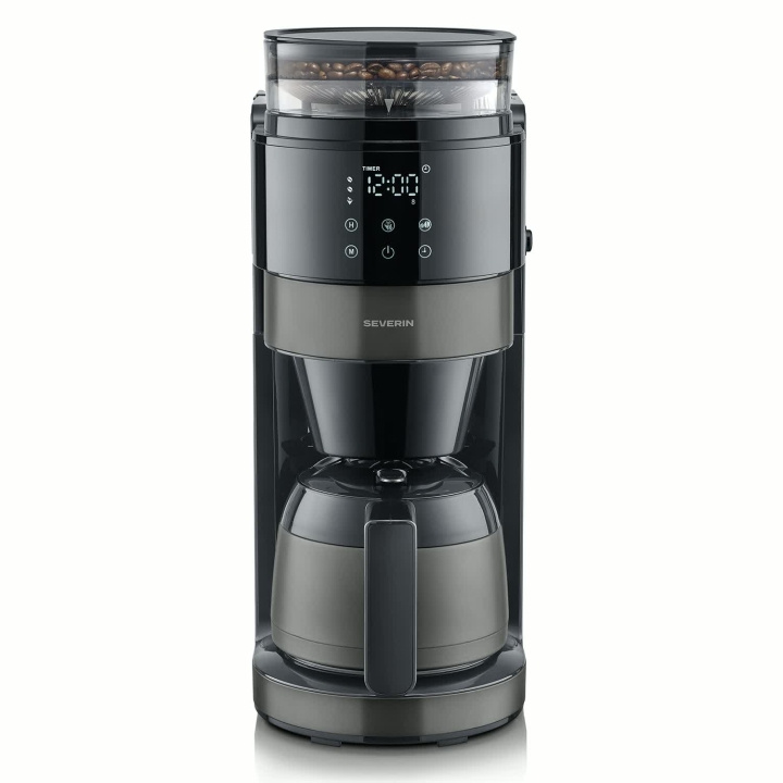 Severin Termosbryggare med kvarn KA 4831 Dark Inox i gruppen HJEM, HUS OG HAGE / Husholdningsapparater / Kaffe og espresso / Termostraktere hos TP E-commerce Nordic AB (D42741)