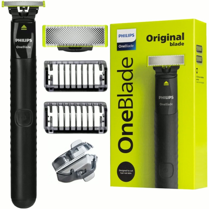 Philips OneBlade Wet & Dry Facial Shaver QP1424/10 i gruppen HELSE OG SKJØNNHET / Hår & styling / Barbering og trimming / Skjeggtrimmere og tilbehør hos TP E-commerce Nordic AB (D42757)