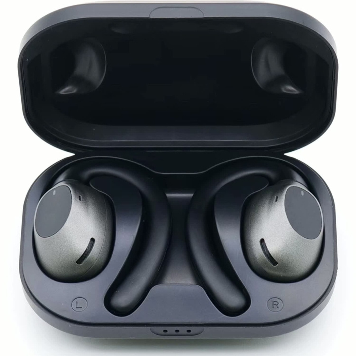Nilox Hörlurar Sport Open-ear ENC Runbeat Svart/Antracit i gruppen Elektronikk / Lyd & Bilde / Hodetelefoner & Tilbehør / Hodetelefoner hos TP E-commerce Nordic AB (D42825)