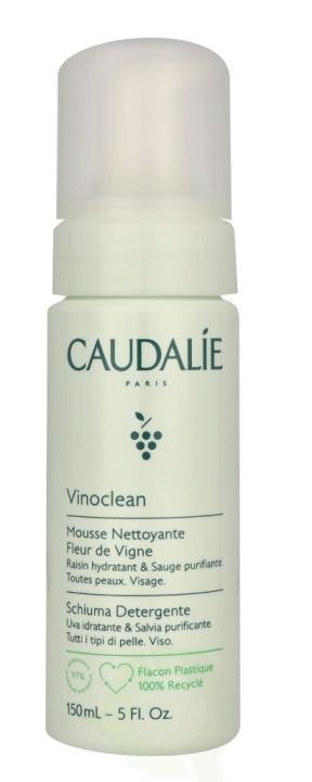 Caudalie Vinoclean Instant Foaming Cleanser 150 ml All Skin Types i gruppen HELSE OG SKJØNNHET / Hudpleie / Ansikt / Rengjøring hos TP E-commerce Nordic AB (D43023)