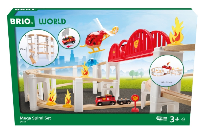 BRIO Mega Spiral-sett (36114) i gruppen LEKER, BARN OG BABY / Leker / Byggeleker / Brio Tågbanor hos TP E-commerce Nordic AB (D43052)