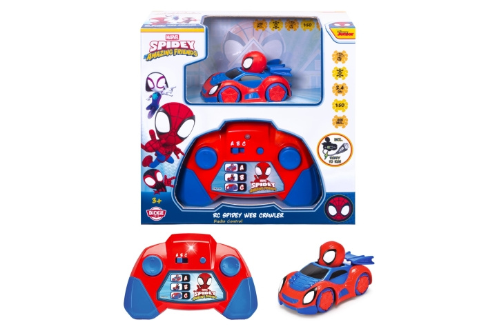 Dickie Toys RC Spidey Web-Crawler 1:50 (203222006) i gruppen LEKER, BARN OG BABY / Radiostyrt / Radiostyrte biler hos TP E-commerce Nordic AB (D43062)