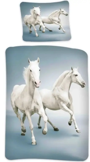 BrandMac Sengetøy – voksenstørrelse 140 x 200 cm – White Horse (1000517) i gruppen HJEM, HUS OG HAGE / Innredning / Sengetøy hos TP E-commerce Nordic AB (D43220)