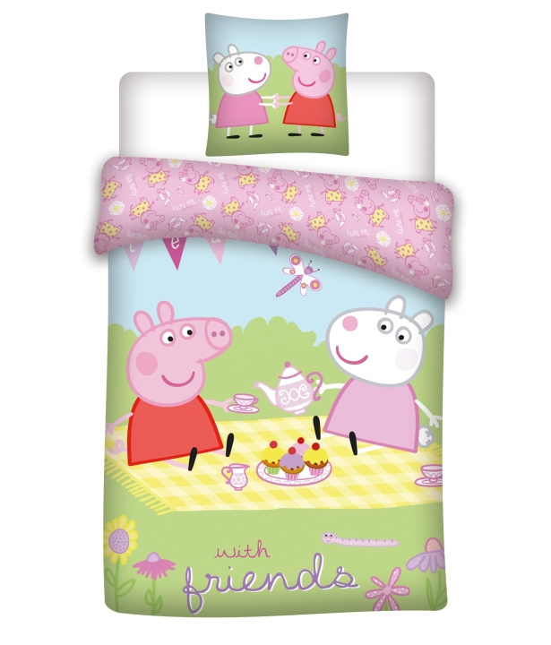 BrandMac Sengetøy – Juniorstørrelse 100 x 140 cm – Peppa Pig (1000881) i gruppen LEKER, BARN OG BABY / Barnetekstiler / Sengetøy hos TP E-commerce Nordic AB (D43338)