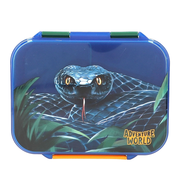 Dino World Adventure World-matboks «Snake» – blågrønn i gruppen LEKER, BARN OG BABY / Spise & drikke / Barneserviser hos TP E-commerce Nordic AB (D43403)