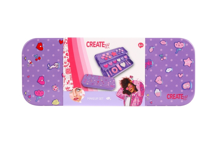 CREATE it! 3-lags sminkeboks, lilla (884504B) i gruppen LEKER, BARN OG BABY / Leker / Lite hjem & rollespill hos TP E-commerce Nordic AB (D43456)