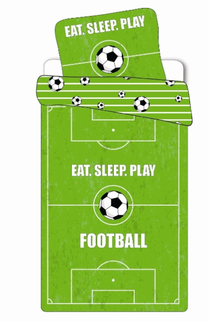 BrandMac Sengetøy – voksenstørrelse 140 x 200 cm – Fotballbane (1000913) i gruppen HJEM, HUS OG HAGE / Innredning / Sengetøy hos TP E-commerce Nordic AB (D43525)