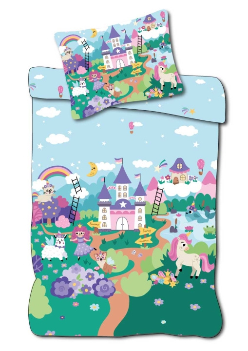 BrandMac Sengetøy – Juniorstørrelse 100 x 140 cm – Eventyrdesign (1029372) i gruppen LEKER, BARN OG BABY / Barnetekstiler / Sengetøy hos TP E-commerce Nordic AB (D43529)