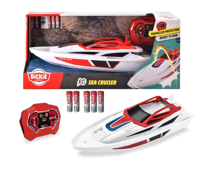 Dickie Toys RC-båt Sea Cruiser – 34 cm (201106003) i gruppen LEKER, BARN OG BABY / Radiostyrt / Radiostyrte båter hos TP E-commerce Nordic AB (D43616)