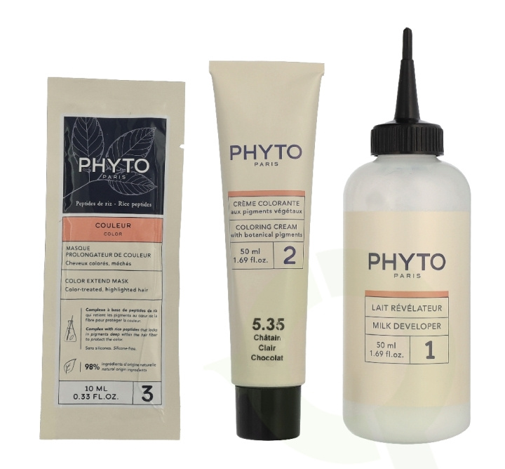 Phyto Phytocolor Permanent Color 110 ml #5.35 Chocolate Brown i gruppen HELSE OG SKJØNNHET / Hår & styling / Hårpleie / Hårfarge hos TP E-commerce Nordic AB (D43800)