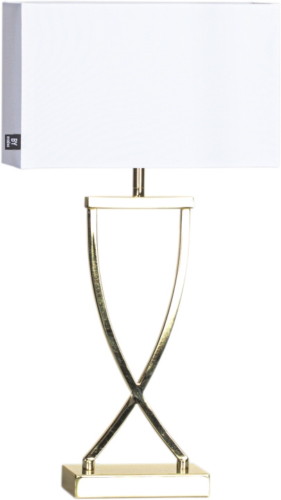 By Rydéns Bordlampe Omega 52 cm messing/hvit 2829610-5000By Rydéns i gruppen Elektronikk / Lys / Bordlamper hos TP E-commerce Nordic AB (D43838)