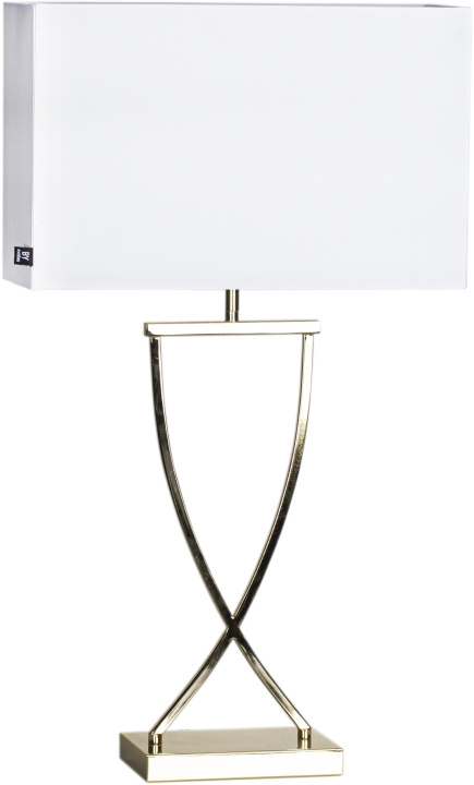 By Rydéns Bordlampe Omega 69 cm messing/hvit 2829620-5000By Rydéns i gruppen Elektronikk / Lys / Bordlamper hos TP E-commerce Nordic AB (D43839)