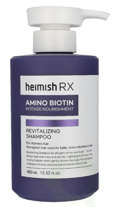 Heimish RX Amino Biotin Revitalizing Shampoo 400 ml i gruppen HELSE OG SKJØNNHET / Hår & styling / Hårpleie / Sjampo hos TP E-commerce Nordic AB (D44183)