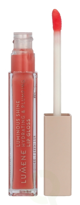 Lumene Luminous Shine Hydrating & Plumping Lip Gloss 5 ml #4 Peach Pink i gruppen HELSE OG SKJØNNHET / Makeup / Lepper / Lipgloss / Plumper hos TP E-commerce Nordic AB (D44225)