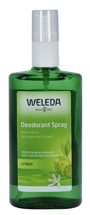 Weleda Citrus Deodorant Natural Spray 100 ml i gruppen HELSE OG SKJØNNHET / Duft og parfyme / Deodorant hos TP E-commerce Nordic AB (D44246)