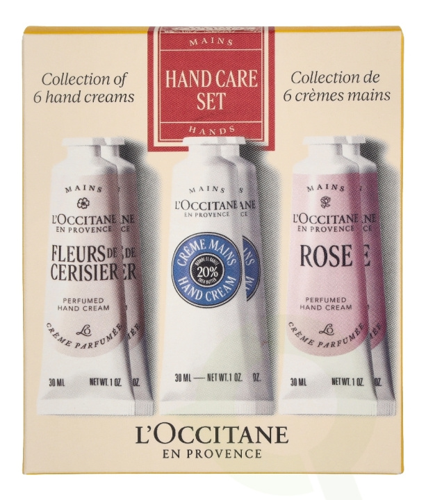 L\'Occitane L\' Occitane Handcare Set 180 ml 6x30ml - 2x Shea Butter/2xRose/2x Cherry Blossom i gruppen HELSE OG SKJØNNHET / Manikyr/pedikyr / Håndkrem hos TP E-commerce Nordic AB (D44271)