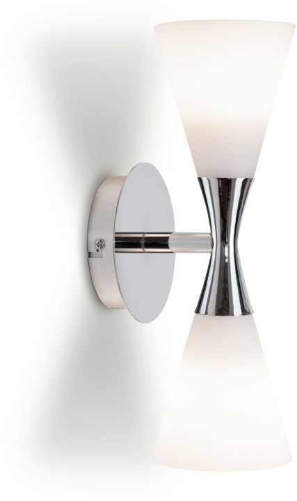 Herstal Vägglampa Harlekin Duo Krom D105 Herstal i gruppen Elektronikk / Lys / Vegglamper hos TP E-commerce Nordic AB (D44289)