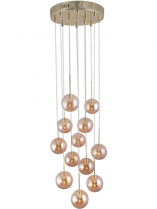Globen Lighting Taklampa Skyfall 655154 Amber/Mässing Globen Lighting i gruppen Elektronikk / Lys / Taklamper hos TP E-commerce Nordic AB (D44297)