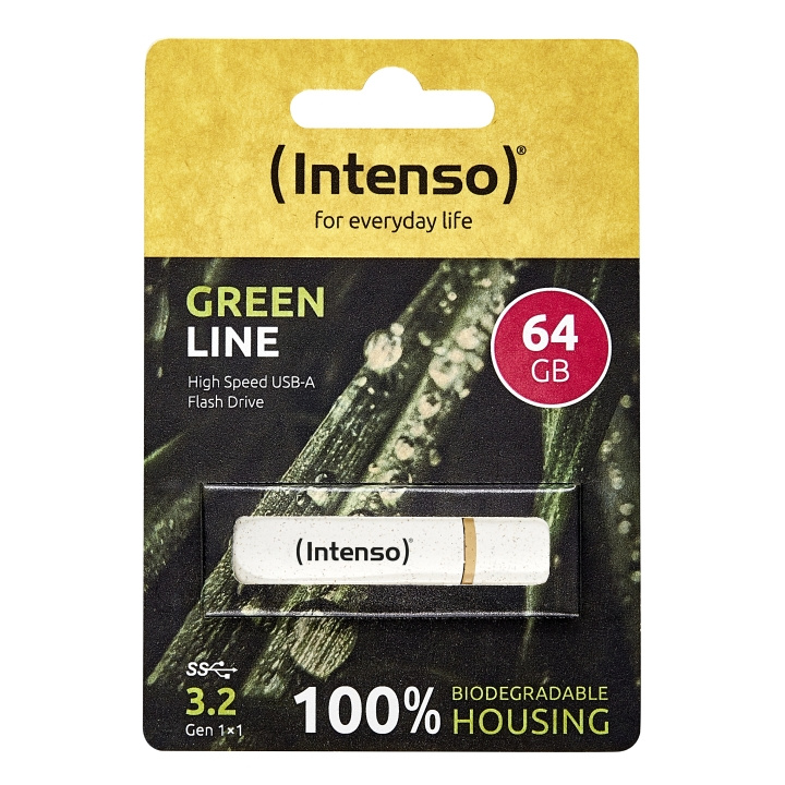 Intenso Green Line 64GB Intenso i gruppen Elektronikk / Lagringsmedia / USB-Pinner hos TP E-commerce Nordic AB (D44343)