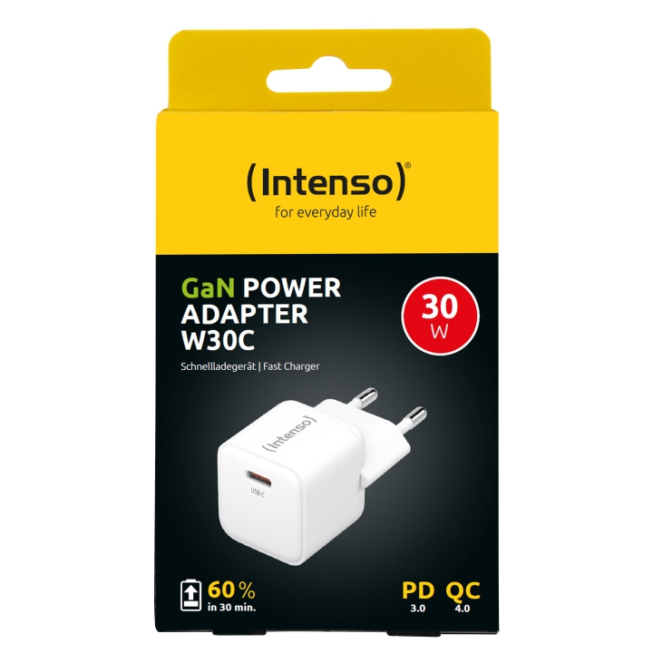 Intenso Laddare 30W mobilladdare USB-C Intenso i gruppen SMARTTELEFON & NETTBRETT / Ladere og Kabler / Vegglader / Vegglader Type C hos TP E-commerce Nordic AB (D44352)