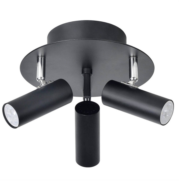 Oriva Spotlight tak 3xMini Svart 49624-80 Oriva i gruppen Elektronikk / Lys / Taklamper hos TP E-commerce Nordic AB (D44439)