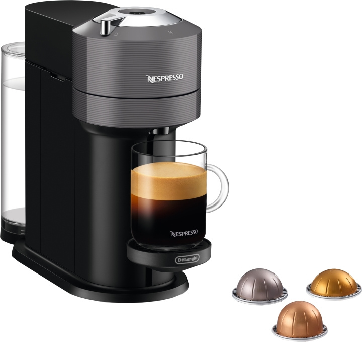 Nespresso Kapselmaskin Vertuo NEXT ENV120.GY Nespresso i gruppen HJEM, HUS OG HAGE / Husholdningsapparater / Kaffe og espresso hos TP E-commerce Nordic AB (D44499)