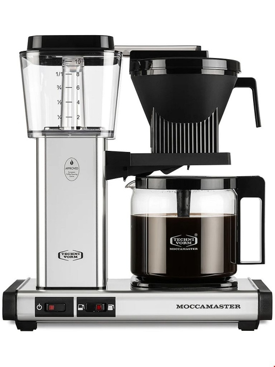 Moccamaster Kaffebryggare Moccamaster Optio Polished Silver Moccamaster i gruppen HJEM, HUS OG HAGE / Husholdningsapparater / Kaffe og espresso / Kaffetraktere hos TP E-commerce Nordic AB (D44502)