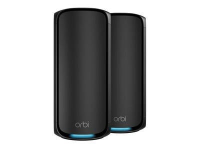 Netgear Orbi 970 Series Quad-band WiFi 7 Mesh 2-Pack, Black Edition Netgear i gruppen Datautstyr / Nettverk / Meshnettverk hos TP E-commerce Nordic AB (D44515)