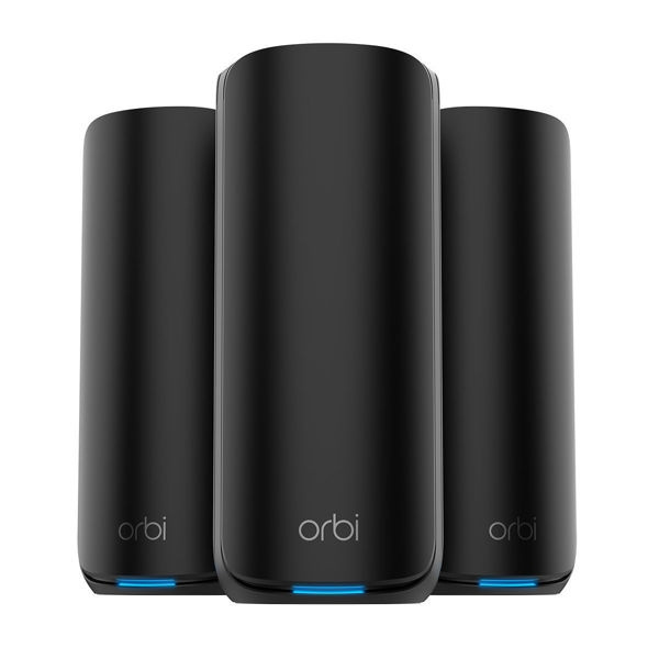 Netgear Router ORBI8 TB WIFI7 3-Pack Black Bundle NETGEAR i gruppen Datautstyr / Nettverk / Meshnettverk hos TP E-commerce Nordic AB (D44553)