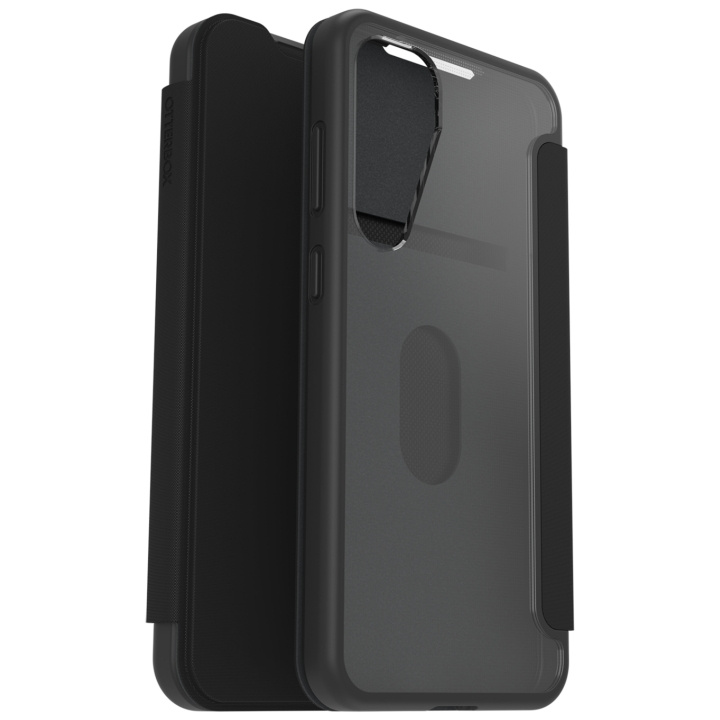 Otterbox React Folio Samsung Galaxy S25+ Black Crystal - clear/black i gruppen SMARTTELEFON & NETTBRETT / Mobilbeskyttelse / Samsung hos TP E-commerce Nordic AB (D44555)