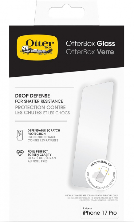 Otterbox Glass Iphone 16e/14/13/13 Pro - Clear - Propack i gruppen SMARTTELEFON & NETTBRETT / Mobilbeskyttelse / Apple / iPhone 16 hos TP E-commerce Nordic AB (D44598)